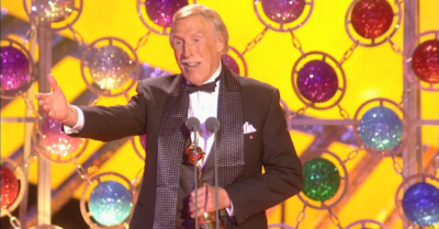 Bruce Forsyth receiving NTA