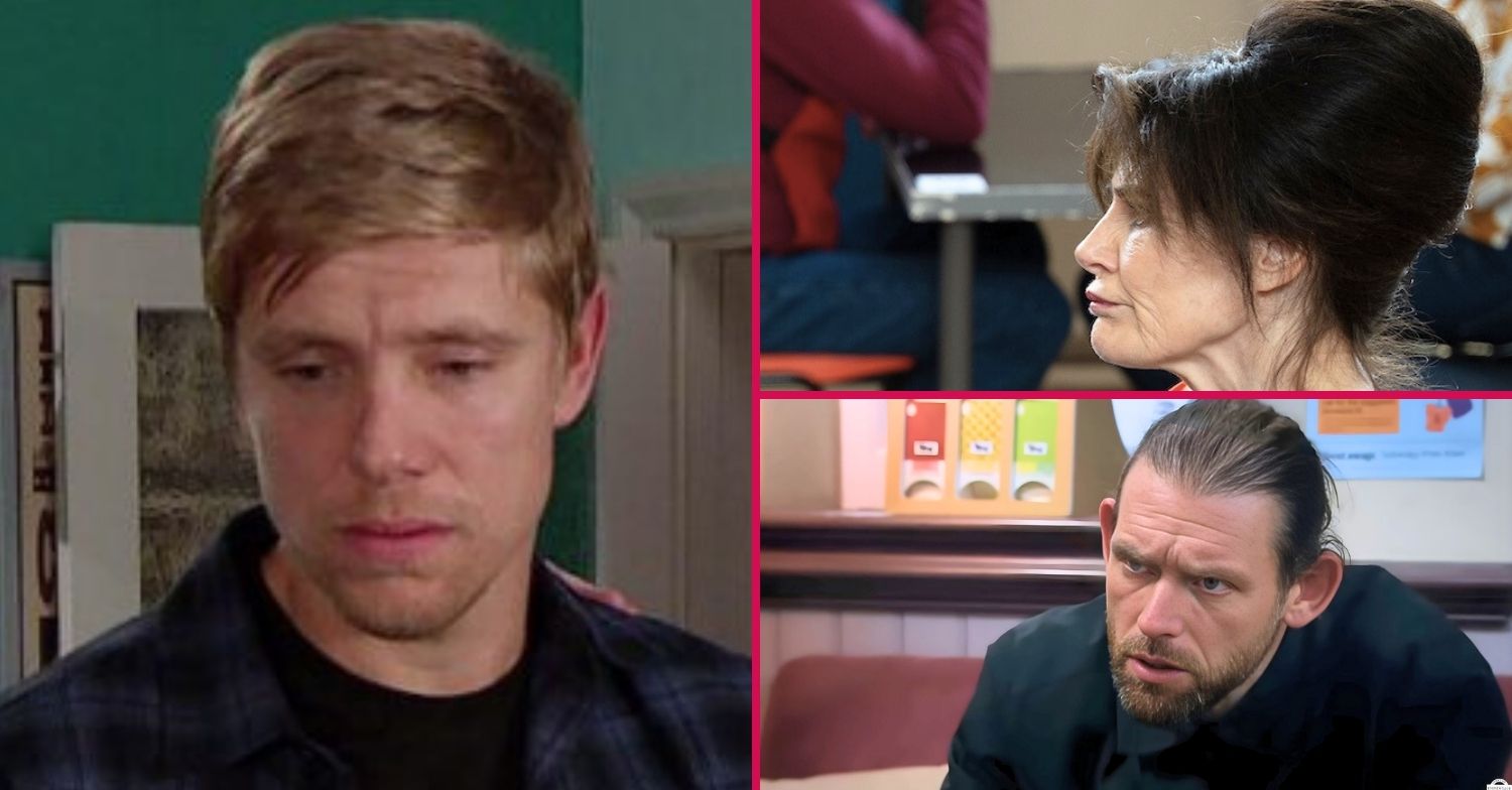 Robert, Faith and Kev in Emmerdale split pic (Credit: ITV/Comp ED!)