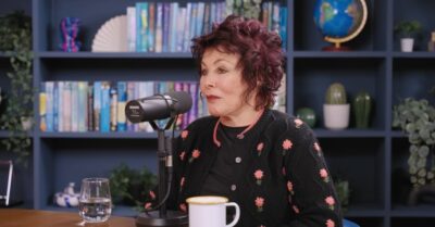 Ruby Wax on a podcast