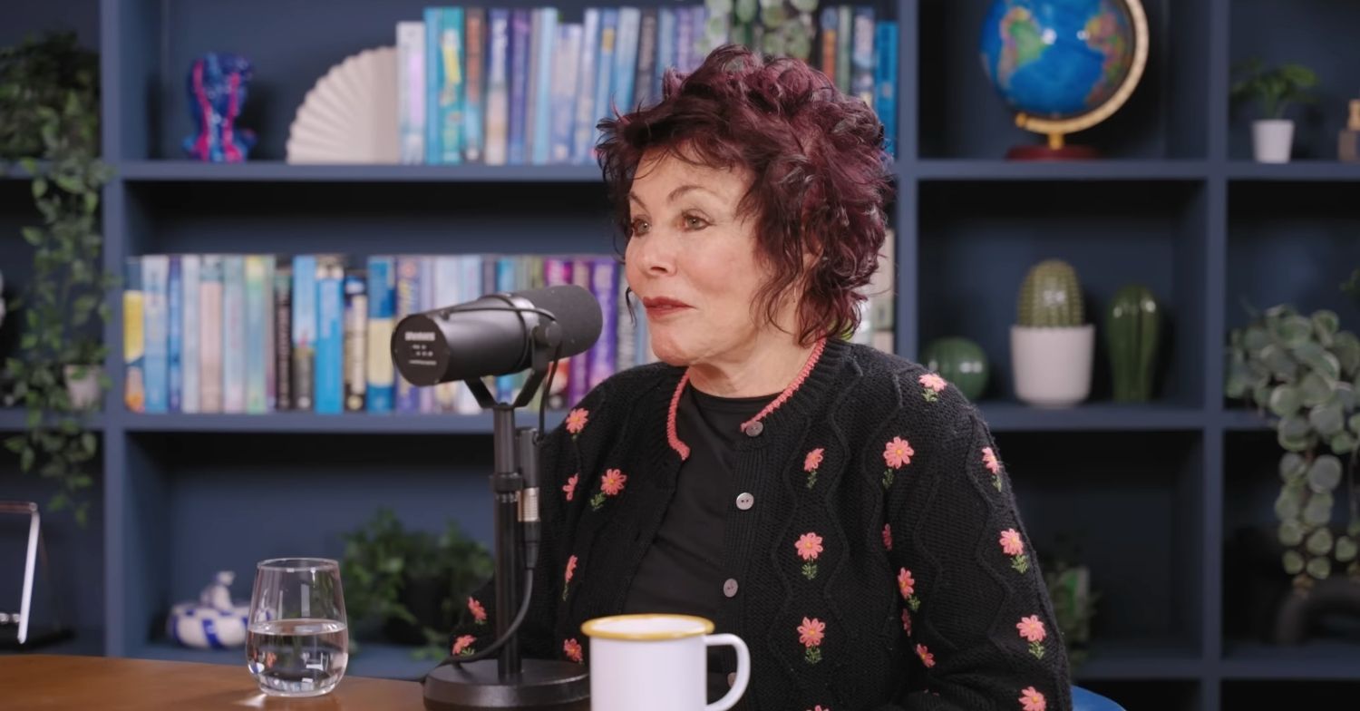 Ruby Wax on a podcast