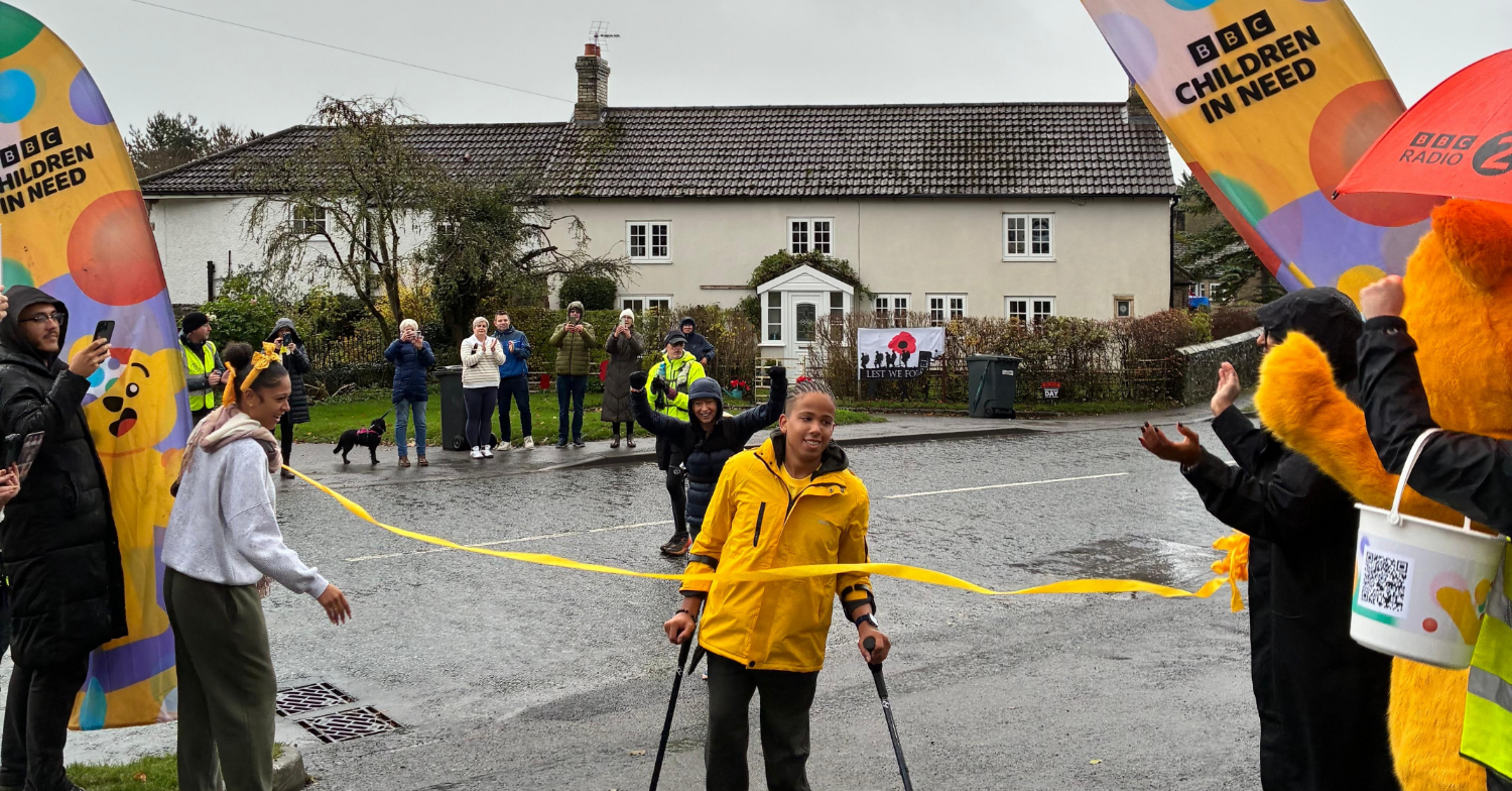 Jude from The One Show Children in Need Challenge Squad