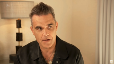 Robbie Williams speaking on GMB