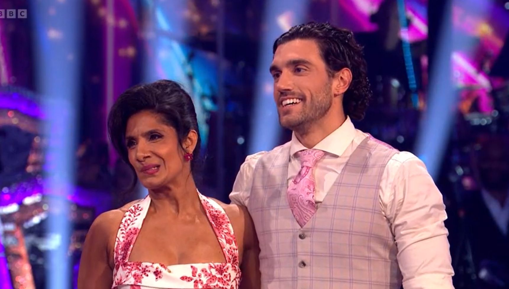Balvinder Sopal speaking to Tess Daly on Strictly