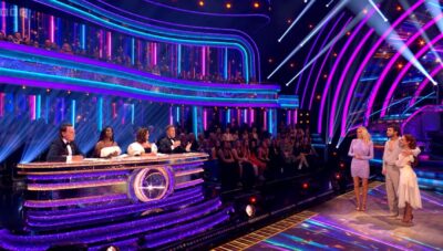 George Clarke getting feedback from Strictly judges