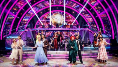 The Strictly cast in the BBC ballroom
