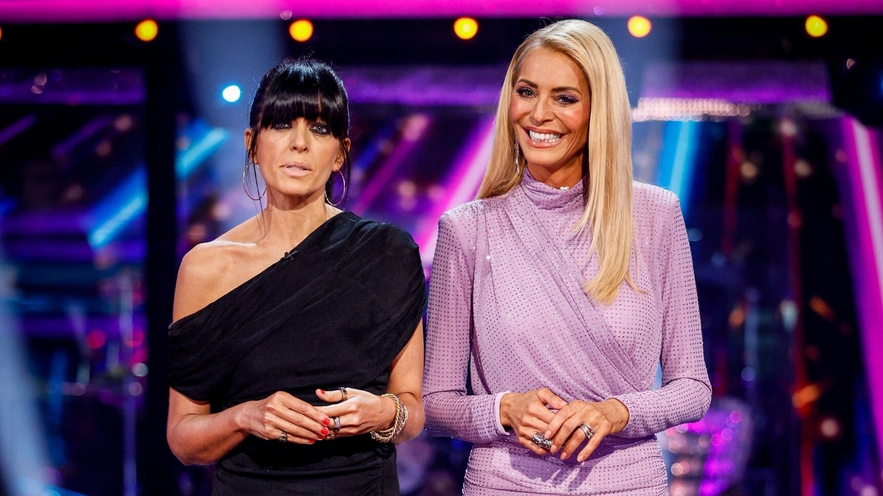 Claudia Winkleman and Tess Daly on Strictly Come Dancing
