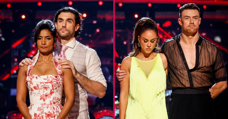Balvinder and Julian and Vicky and Kai on Strictly in the bottom two