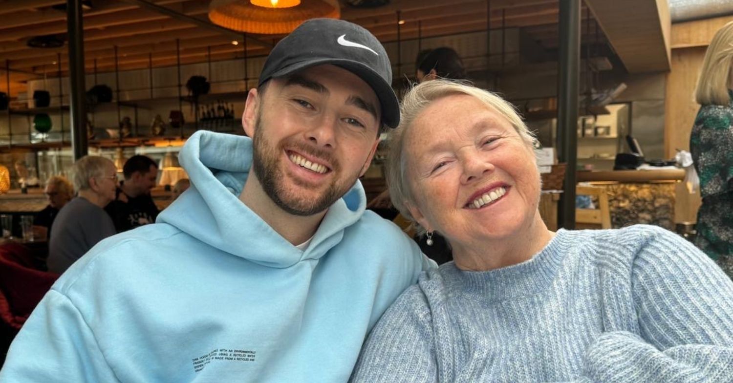 Charlie and Pauline Quirke smiling for the camera