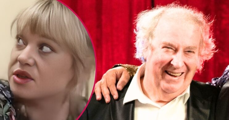 Nigel smiling on EastEnders; inset, Debbie Bates (Credit: BBC/Composite: ED!_