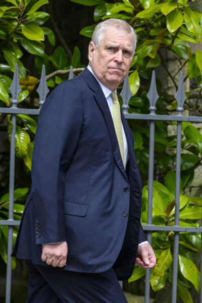 Andrew Mountbatten-Windsor at Easter Mattins Service