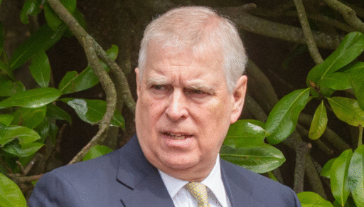Prince Andrew attending Easter service