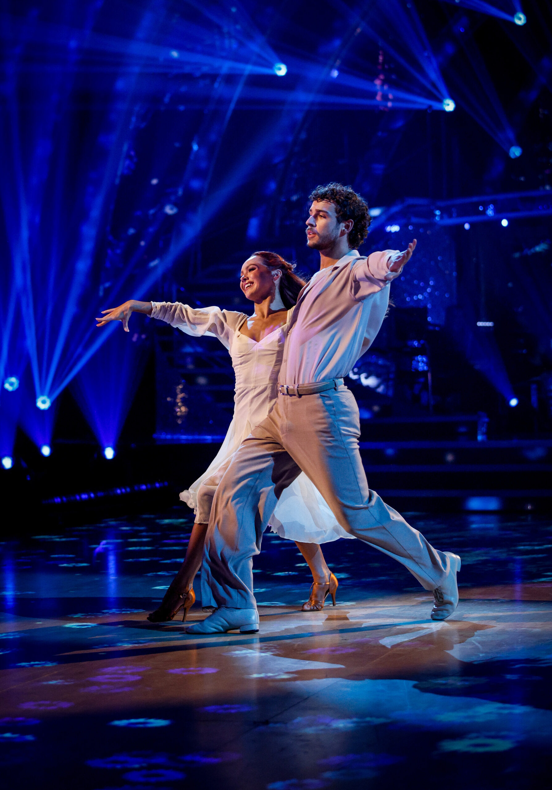 George Clarke dancing with Alexis Warr on Strictly