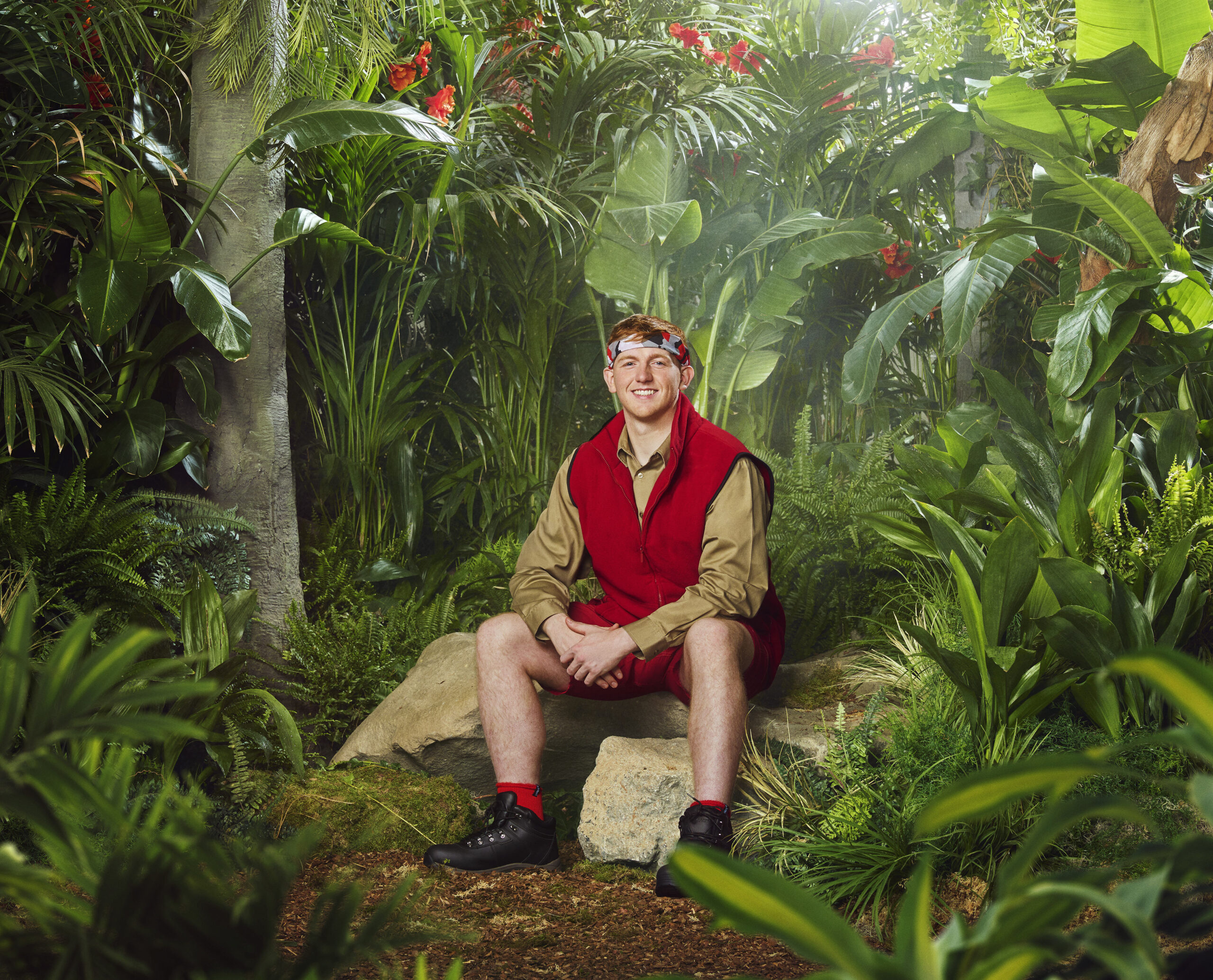 Angry Ginge in an I'm A Celebrity promo shot