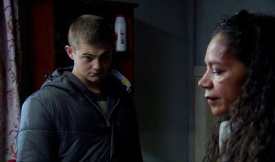 Dylan is scared in Emmerdale