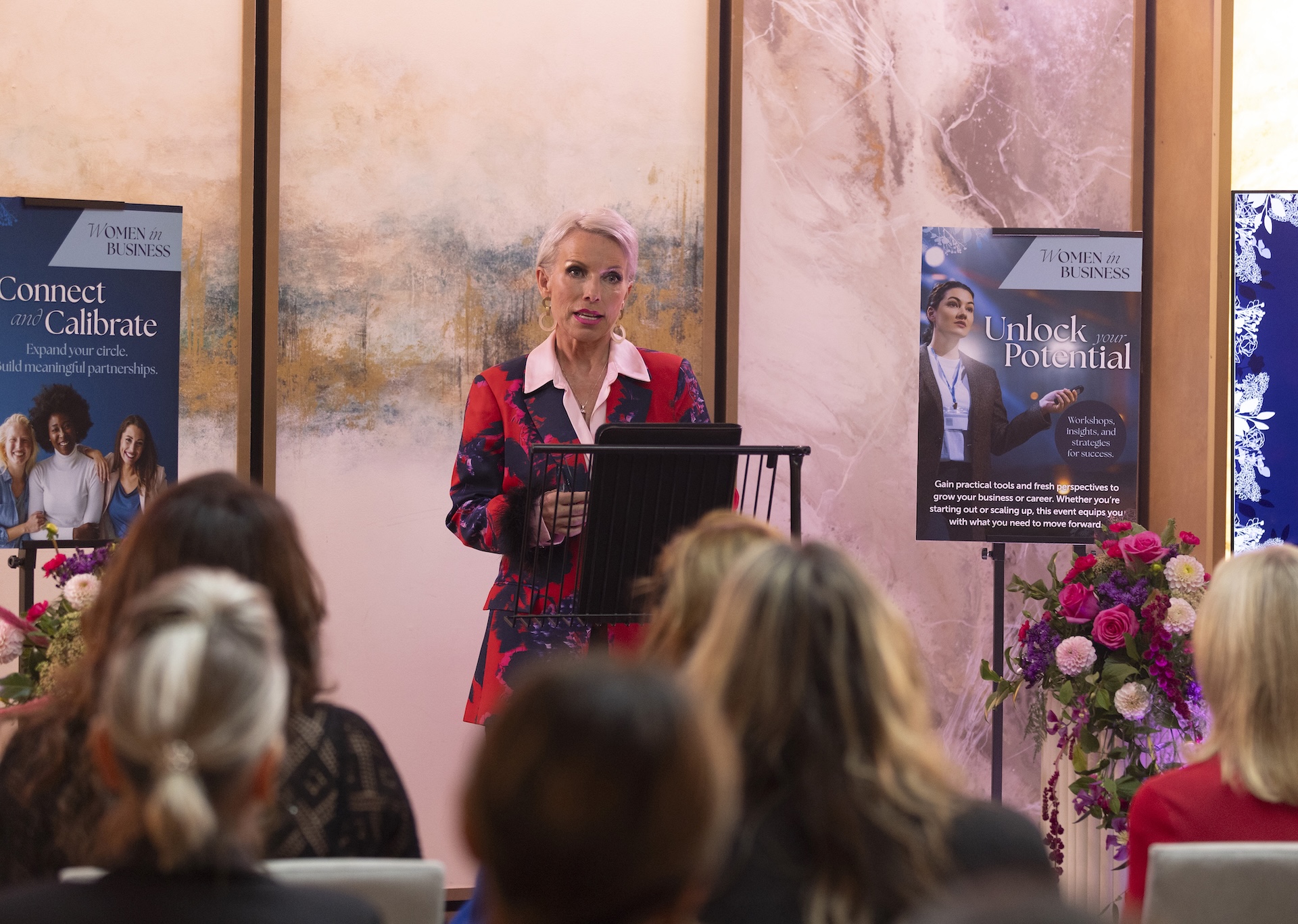 Debbie at conference in Coronation Street