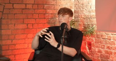 Angry Ginge on his podcast