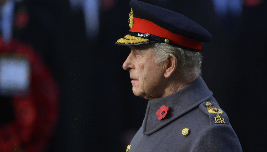 King Charles at the National Service Of Remembrance At The Cenotaph