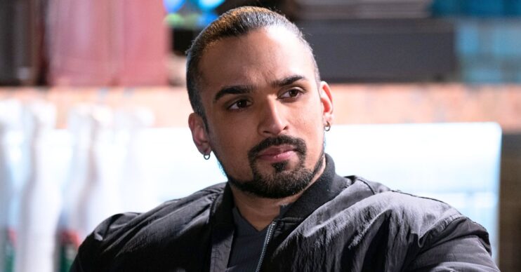 Ravi looks serious in EastEnders (Credit: BBC/Composite: ED!)