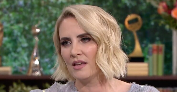 Claire Richards looking serious