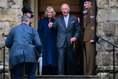 Queen Camilla and King Charles in South Wales last week