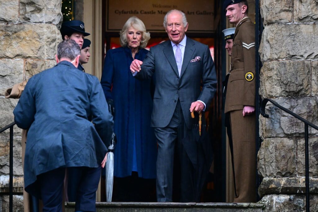 Queen Camilla and King Charles in South Wales last week
