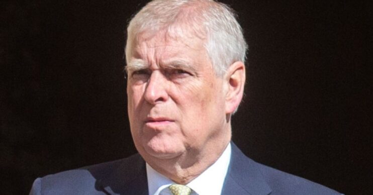 Andrew Mountbatten-Windsor frowning