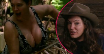 I’m A Celebrity star Kelly Brook puts on eye-popping display in busty swimsuit