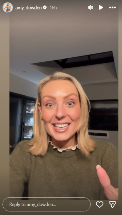 Amy Dowden Instagram story