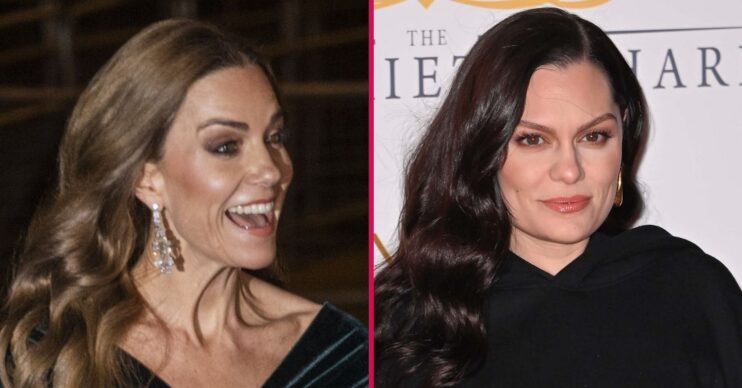 Kate Middleton smiling / Jessie J smiling