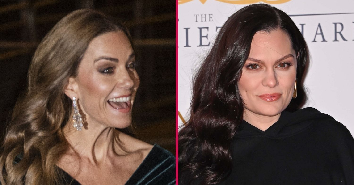Kate Middleton smiling / Jessie J smiling