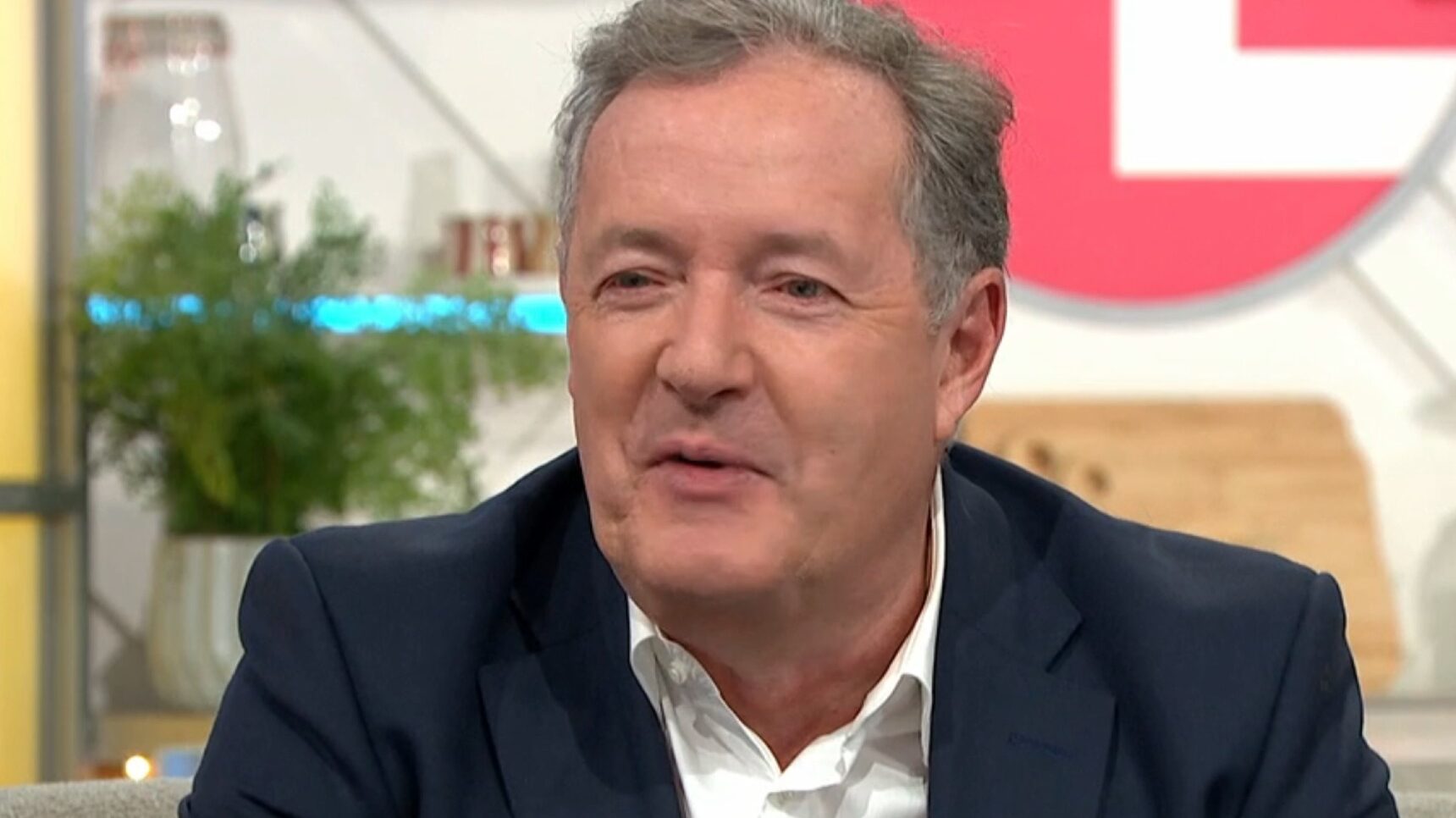 Piers Morgan being interviewed on Lorraine