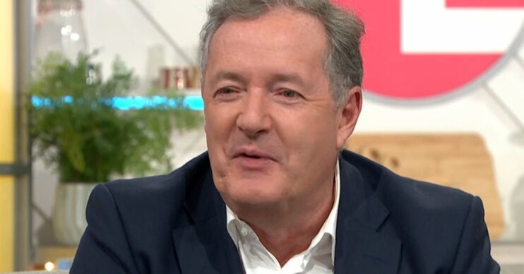 Piers Morgan being interviewed on Lorraine