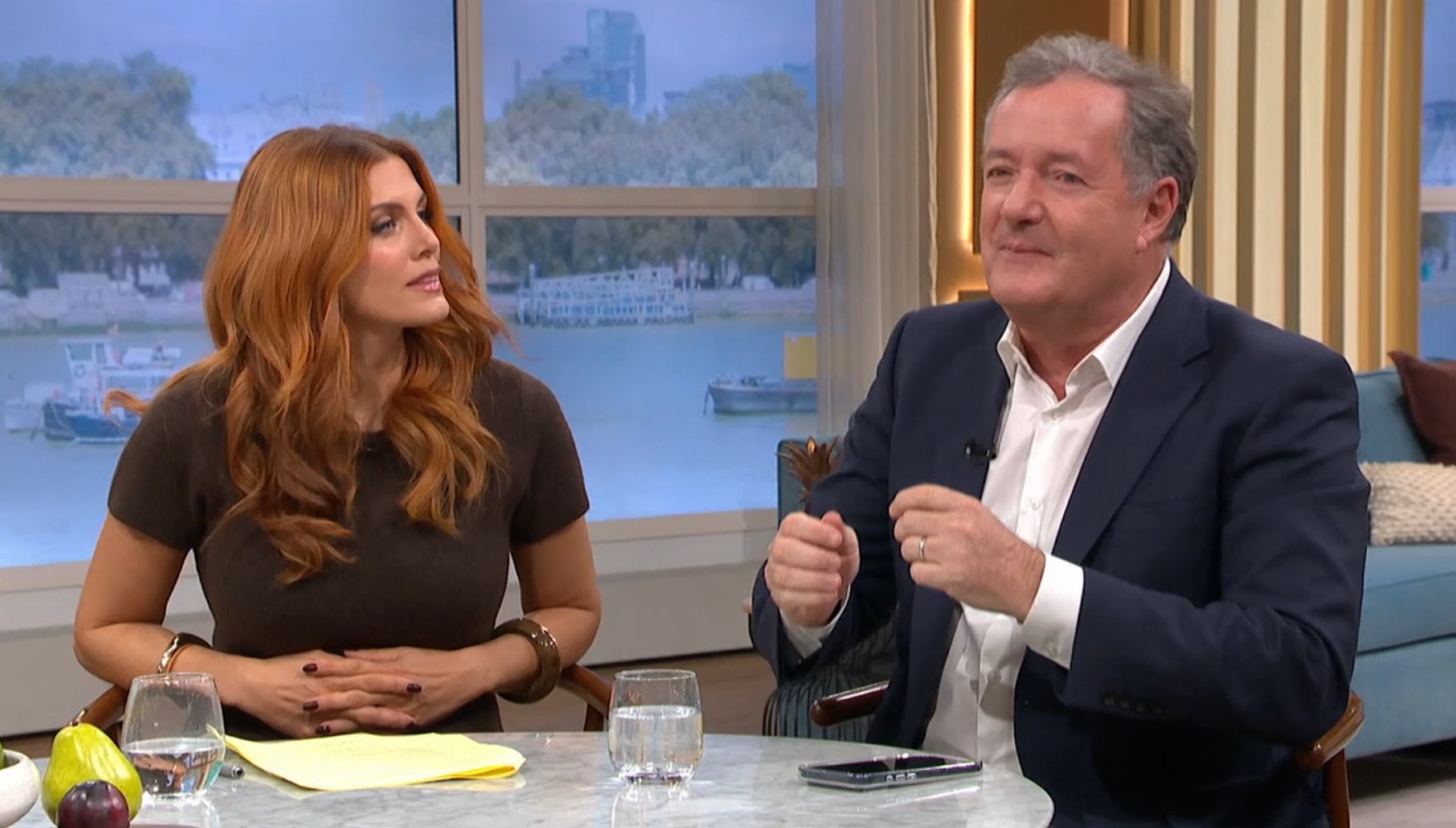 Ashley James and Piers Morgan on This Morning