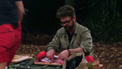 Jack Osbourne preparing a fish dinner