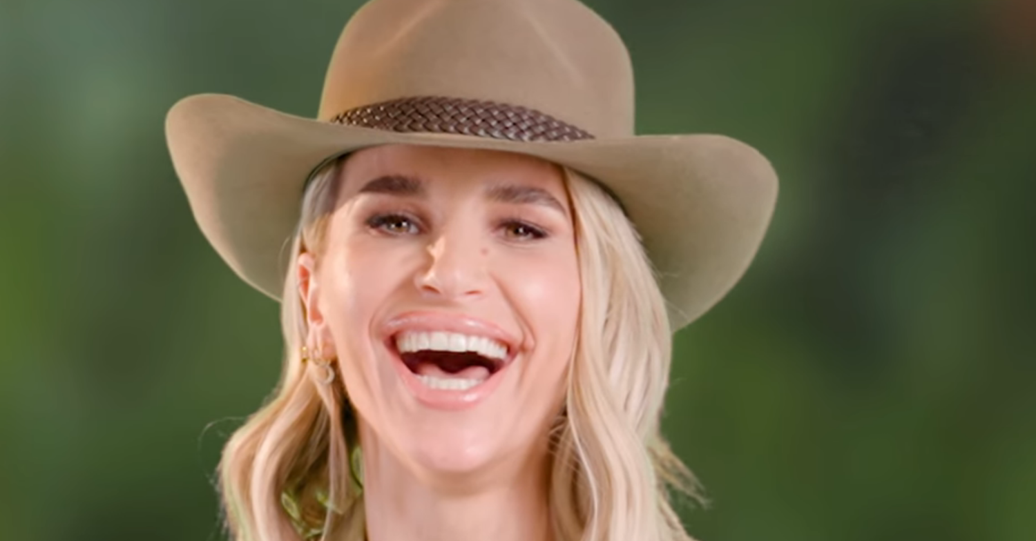 Vogue Williams waering a cowboy hat