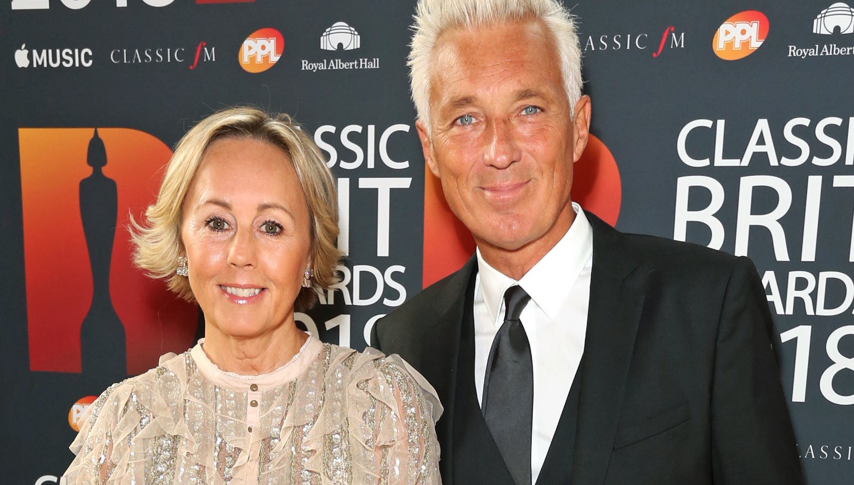 Shirlie Kemp and Martin Kemp together on a red carpet