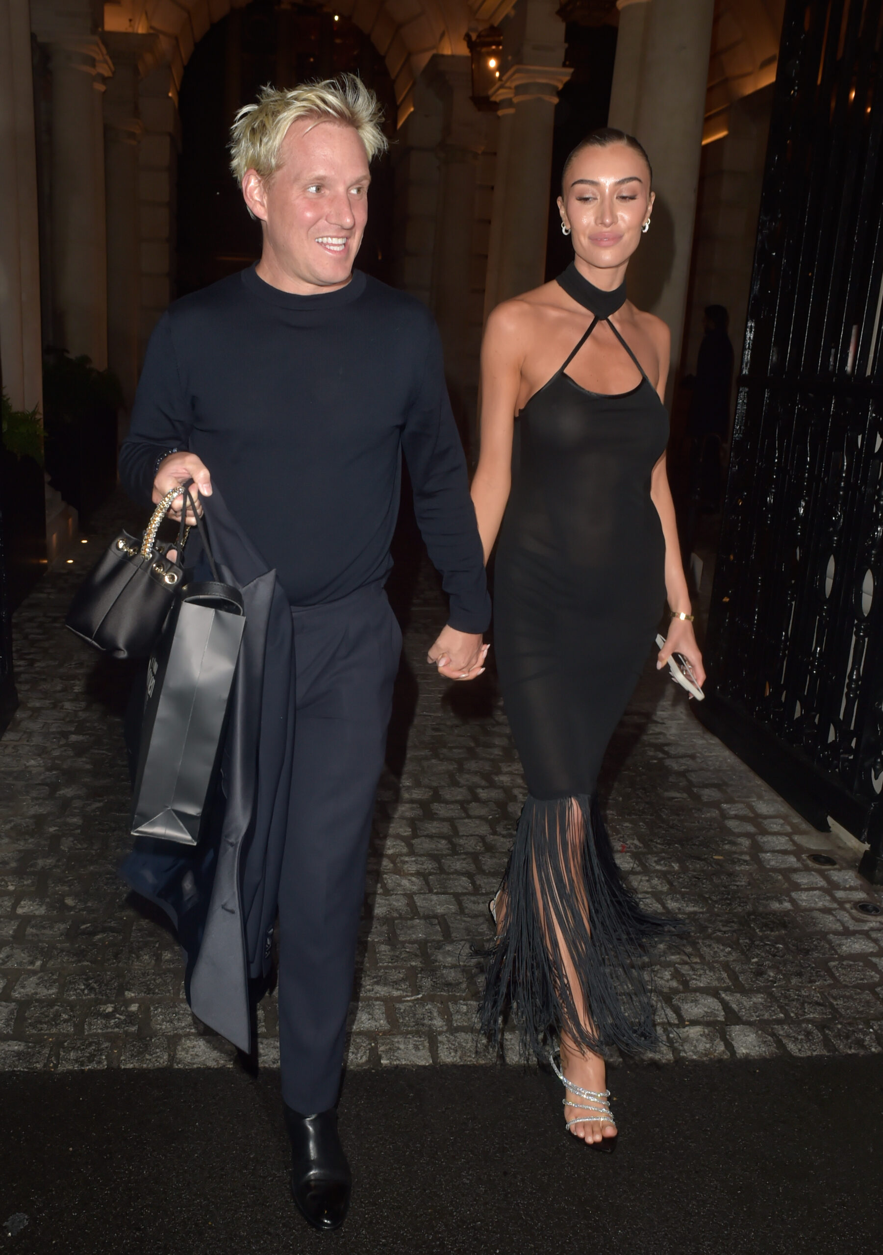 Sophie Habboo and Jamie Laing leaving The Glamour Women Of The Year Awards 2024