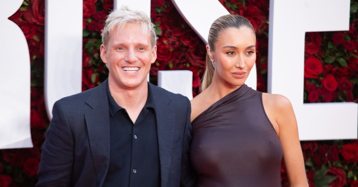 Jamie Laing and Sophie Habboo at The Roses Premiere