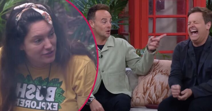 Kelly Brook / Ant and Dec laughing on I'm A Celebrity