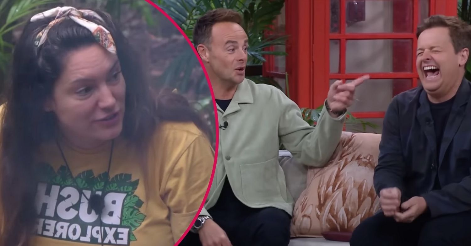 Kelly Brook / Ant and Dec laughing on I'm A Celebrity