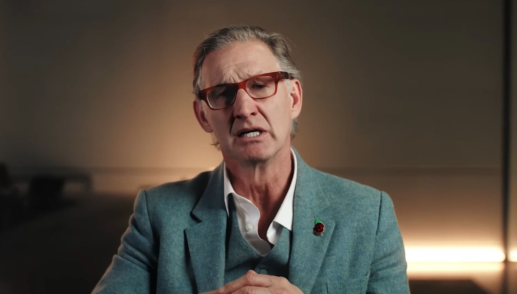 Footballer Tony Adams speaking in video