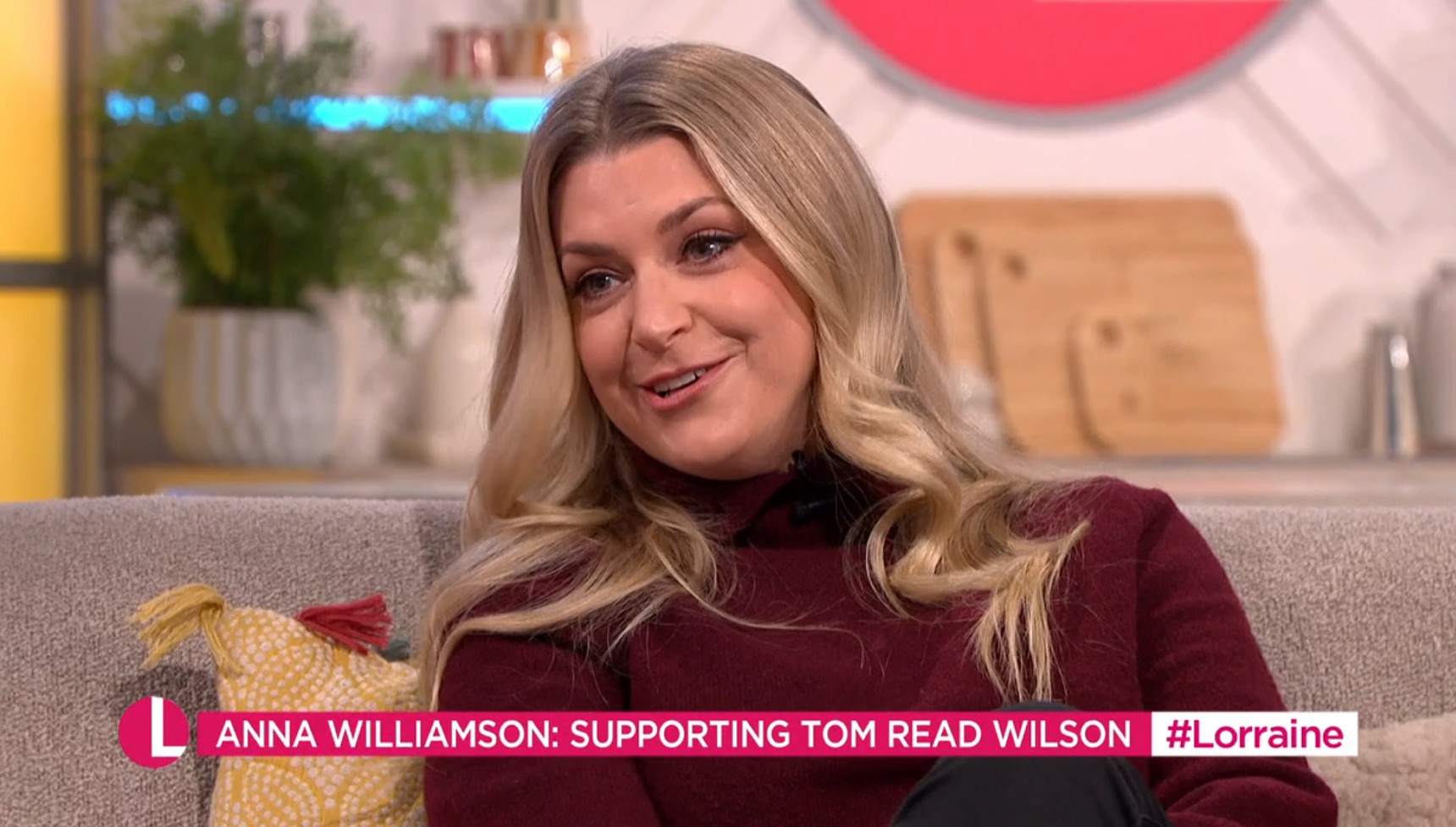 Anna Williamson speaking on Lorraine