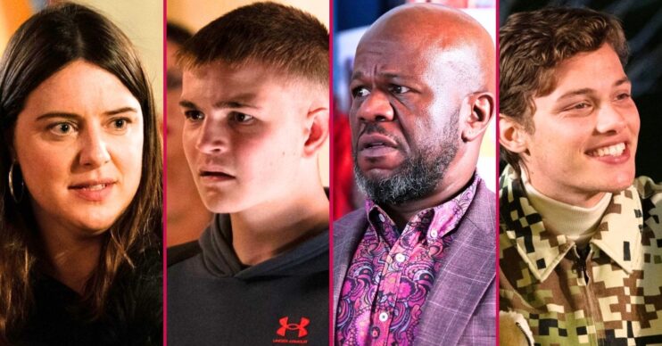 Composite image of Zoe, Tommy, Howie and Freddie on EastEnders spoilers (Credit; BBC/Composite: ED!)