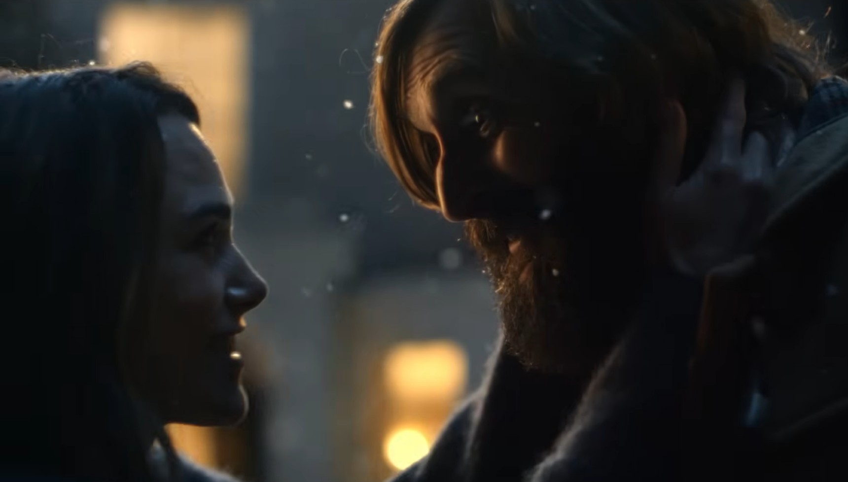 Keira Knightley and Joe Wilkinson in Waitrose's 2025 Christmas advert 