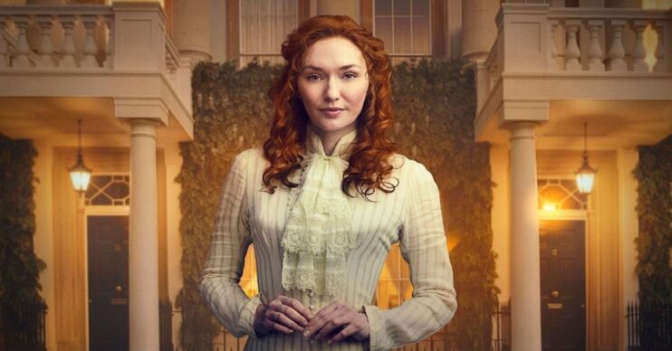 Louisa with a yellow dress on for The Forsytes