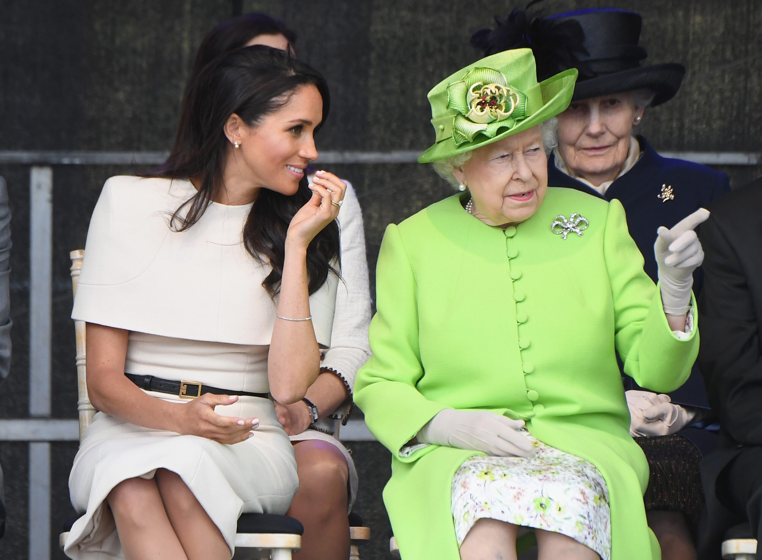 Meghan Markle and Queen Elizabeth II on royal engagement 