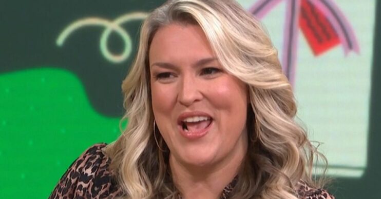 Sara Davies smiles on This Morning