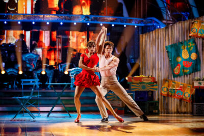 Lewis Cope dancing with Katya Jones