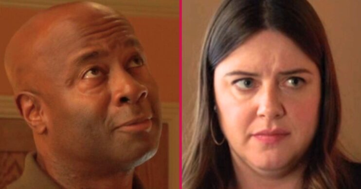 Composite image of Zoe and Anthony on EastEnders (Credit: BBC/Composite: ED!)