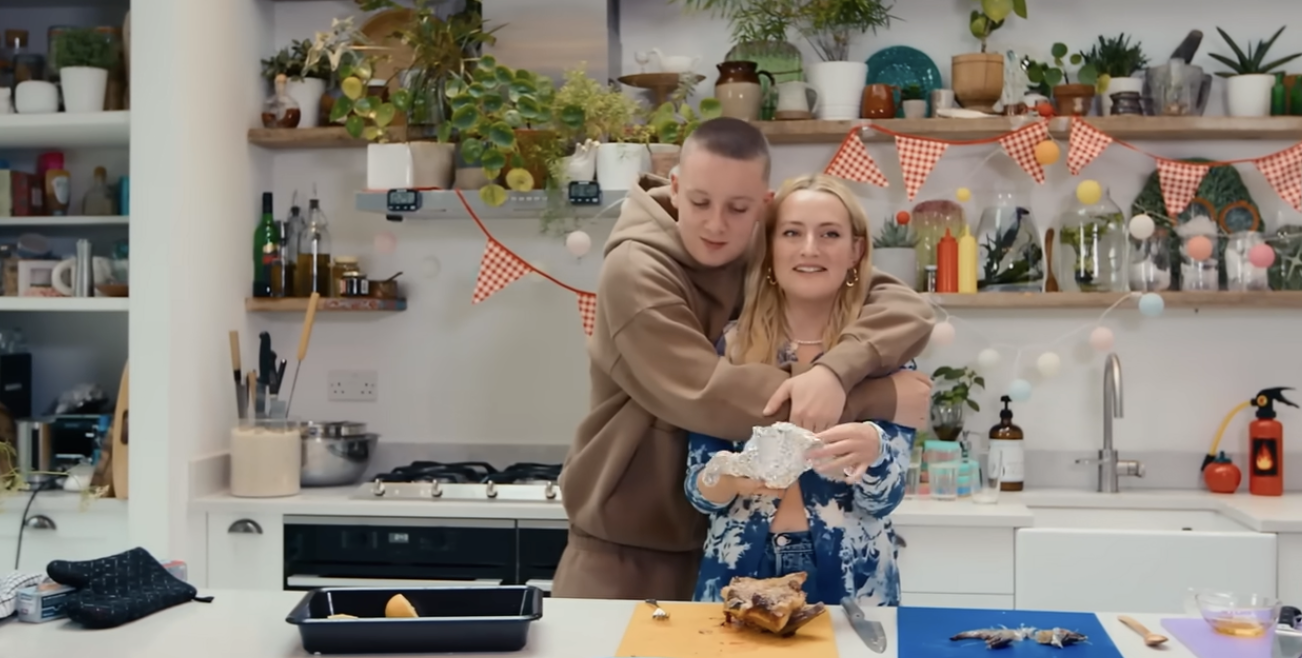 Aitch with ex-girlfriend Amelia Dimolenberg